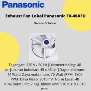 Exhaust Fan Lokal Panasonic FV - 40AFU