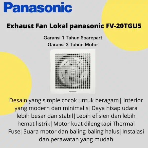 Exhaust Fan Lokal Panasonic FV-20TGU5