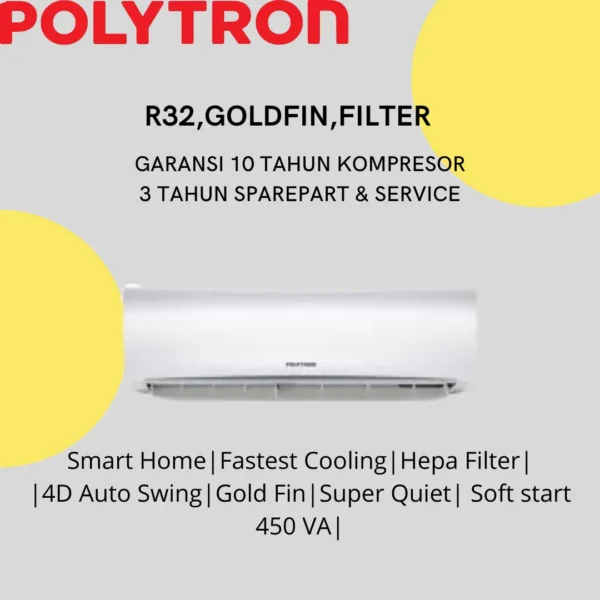 AC Split R32 Gold Fin Filter Polytron