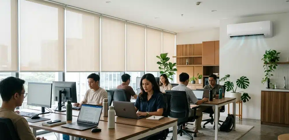 Pengaruh Heat Load Ruangan terhadap Performa AC Saat Musim Kemarau 1 Performa AC di ruang kerja