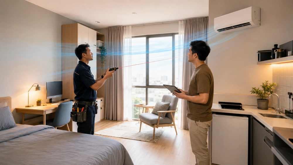 Memilih AC untuk Apartemen Studio yang Hemat Listrik 1 AC sesuai luas ruangan