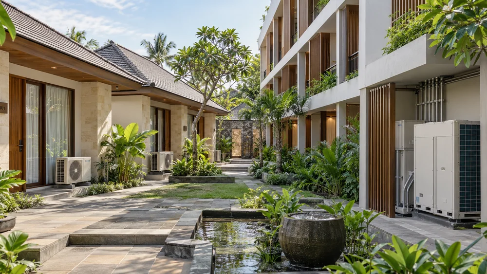 Jangan Salah Pilih! Ini Perbandingan AC Split dan VRF untuk Hotel dan Vila